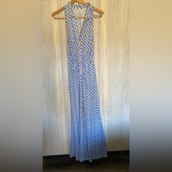 Free People Shayla Halter Flared Jumper NWOT - Picture 4 of 7